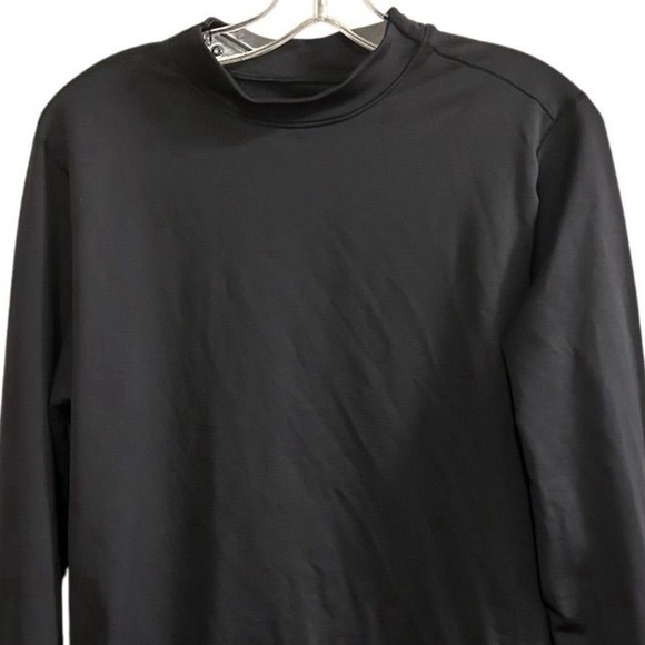 Under Armour Men's ColdGear Mock Neck Long Sleeve Shirt Black Size L - Picture 2 of 9